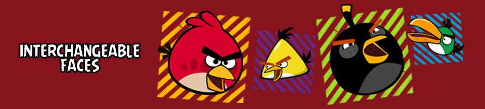 Angry Birds - Reloj Digital con Caras Intercambiables